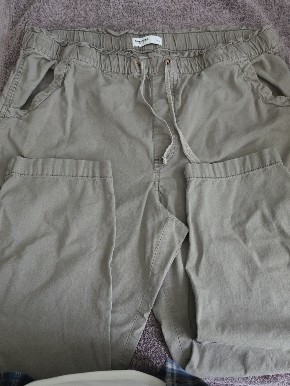 SONOMA Men’s Drawstring Cargo Pants - Light Taupe